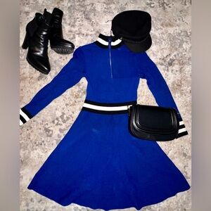 Karen Millen - XS - True Blue - Scuba Dress